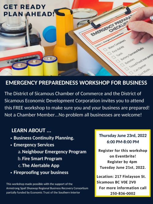 Emergency Preparedness workshop for Business