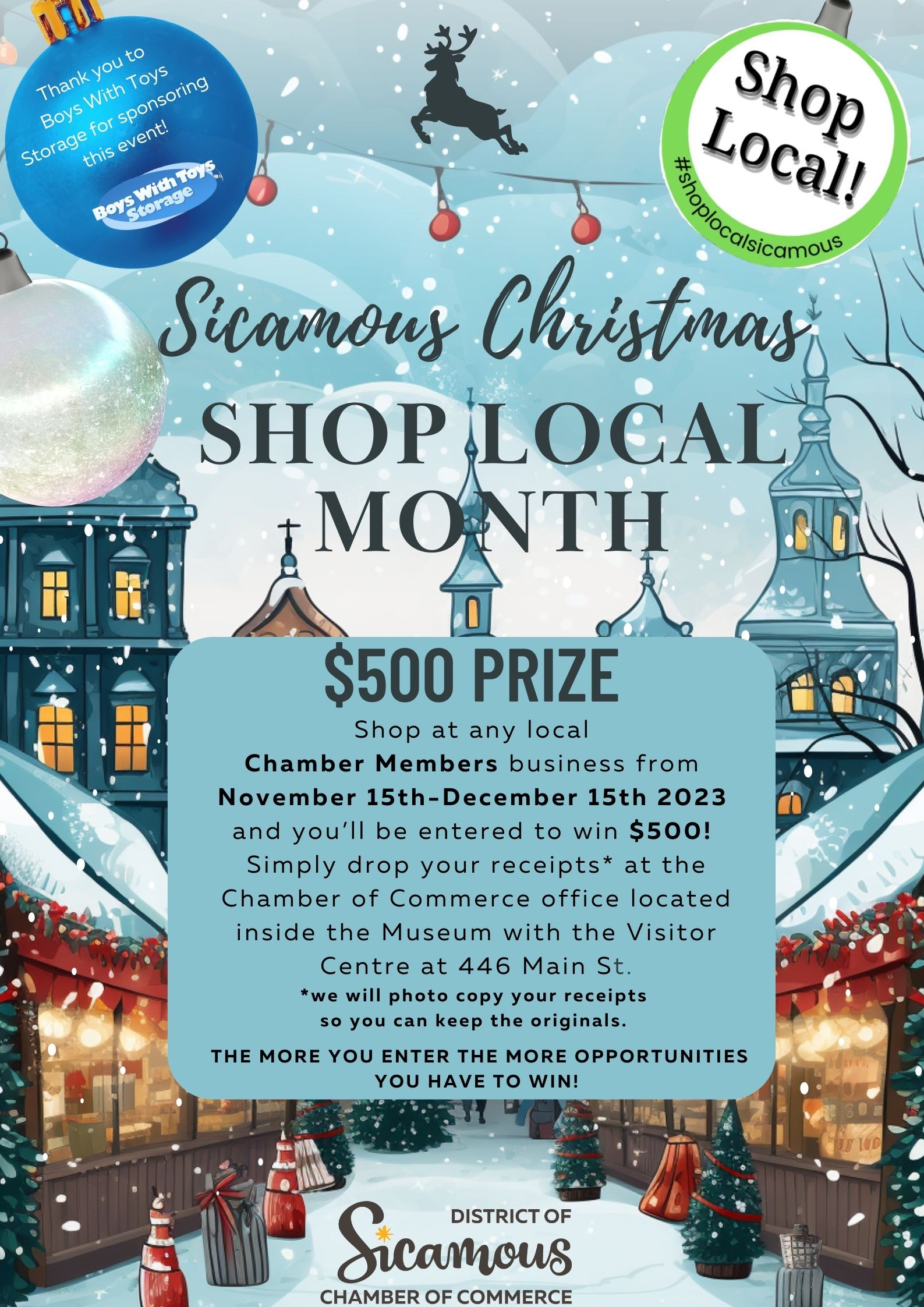 Shop Local Month with a chance to win $500.00