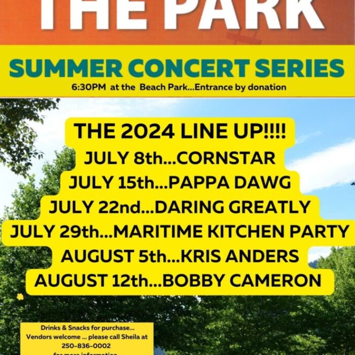 Music in the Park Line up 