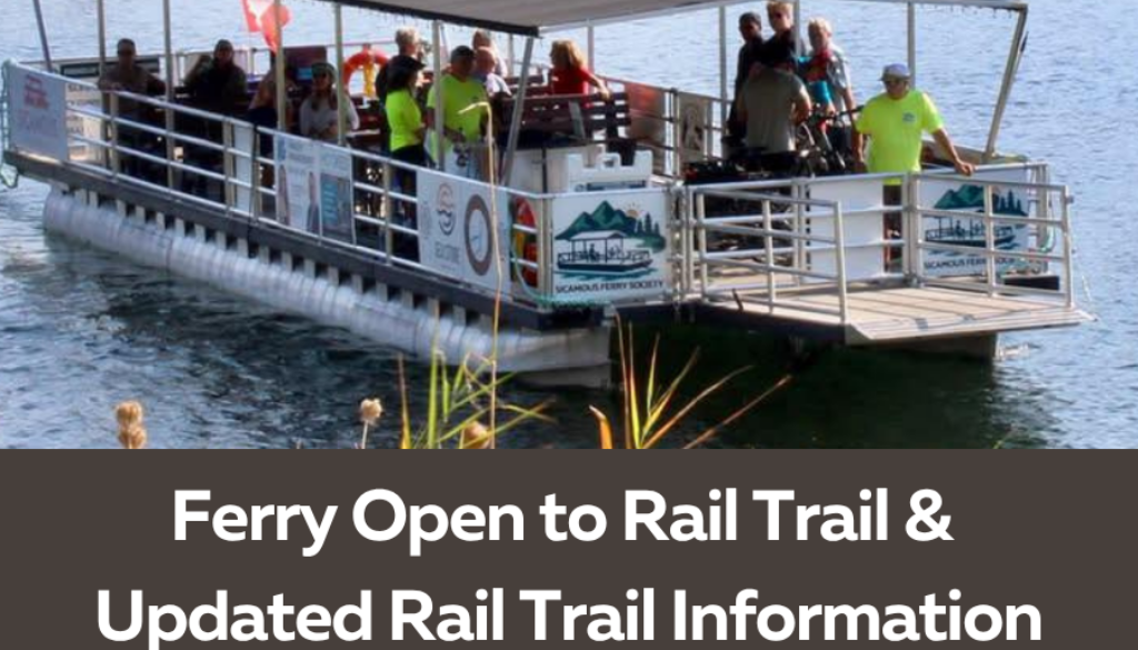 Rail Trail & Ferry Information Sicamous 2026