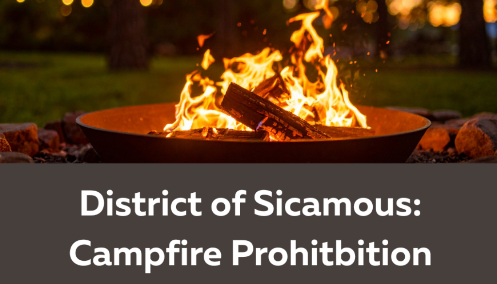 Sicamous Campfire Prohibition